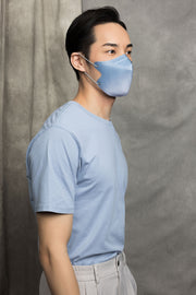 Blueberry Cotton Ombre 3-ply 2D Slim Fit Mask - L Size (New Box of 5, Individually-wrapped)