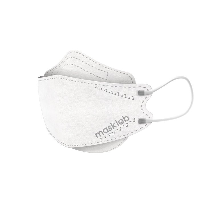 White Adult Korean-style Respirator 2.0 (Unbox of 10, Individual-wrapped)