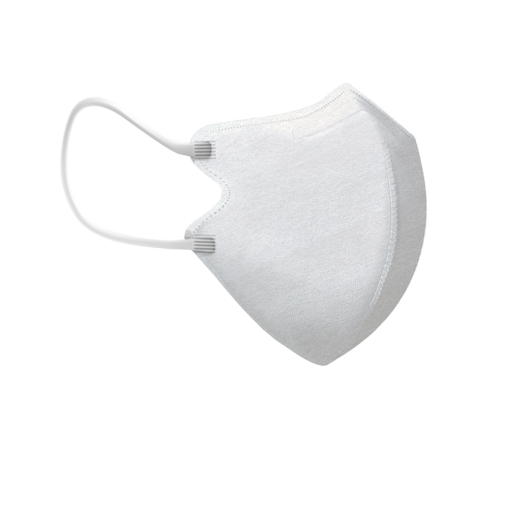 White 3-ply 2D Slim Fit Mask - S Size (Pouch of 5)