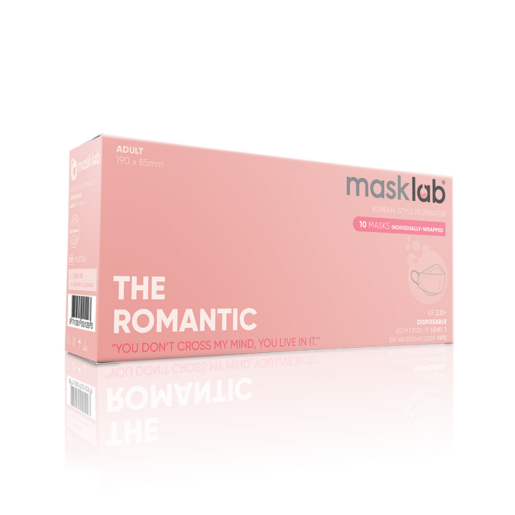 THE ROMANTIC成人韓式立體口罩 2.0 (盒裝10個 獨立包裝)